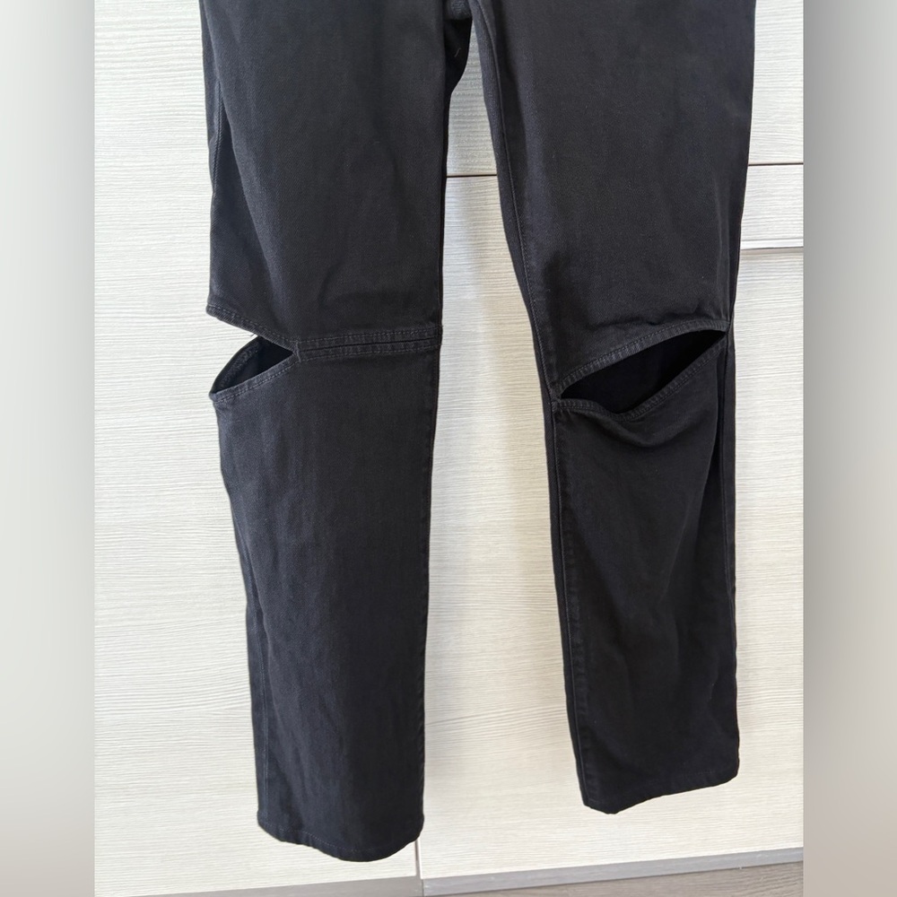 Helmut Lang Cut Out Black Denim Jeans - Picture 9 of 15